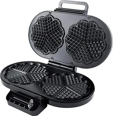 Image de Steba WE 2 Gaufrier double lampe de contrôle rabattable revêtement antiadhésif