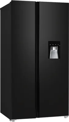 Produktbild von Side by Side Kühlschrank Gefrierkombi Wasserspender Black Steel 178 cm Respekta