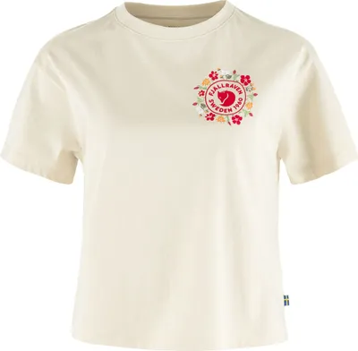 Produktbild von Fjällräven Fjällblomster Logo Kurzarm-t-shirt Beige L Frau Beige L