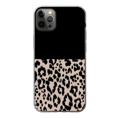 Produktbild von MuchoWow® Handyhülle Schutzhülle Hülle für iPhone 13 Pro Max Panther Druck - Tiere - Schwarz Silikon Softcase Handy Hülle - Mobiltelefon