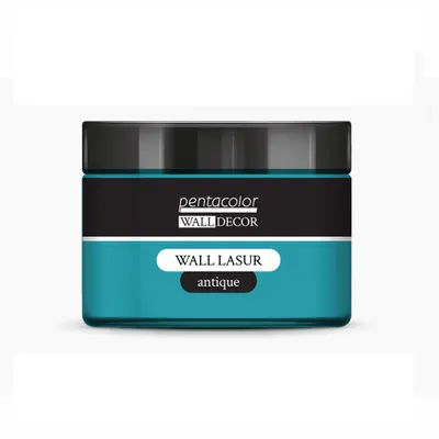 Produktbild von PENTART Wandlasur, Antik, 150 ml, Patinablau