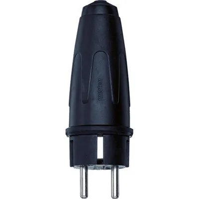 Produktbild von MERTEN Schuko Stecker Vollgummi 122051 122051 122051 (122051.)