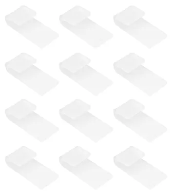 12er-Set Acryl-Schallplattenhalter, selbstklebend, transparent