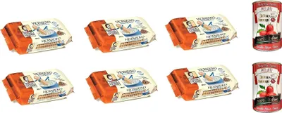 Produktbild von 6x Matilde Vicenzi Savoiardi buon mattino Löffelbiskuits 300 g kekse Frühstück + Italian Gourmet 100% italienische geschälte Tomaten dosen 2x 400g