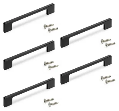 Produktbild von Emuca Lot von 5 Möbelgriffe Paiporta, L192mm, 160mm Achsenabstand, Zamak,