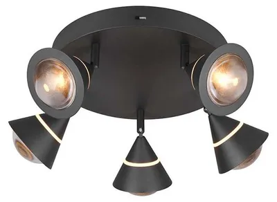 Obrázek produktu pro Stropní svítidlo LED, černé, otočné, V 16,5 cm