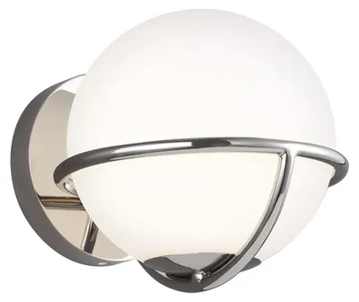 Immagine prodotto di Applique Contemporanea Apollo Acciaio Nichel Lucido 1 Luce G9 3 Ledw 3000K 320Lm