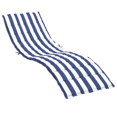 Obrázok produktu pre vidaXL Sunbed Cover Blue&White Striped Oxford Fabric