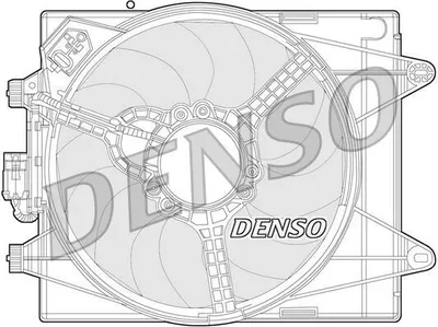 Produktbild von DENSO DER13005 Lüfter Motorkühlung Kühlerlüfter für LANCIA Ypsilon (312) Wasserkühler Ø405mm