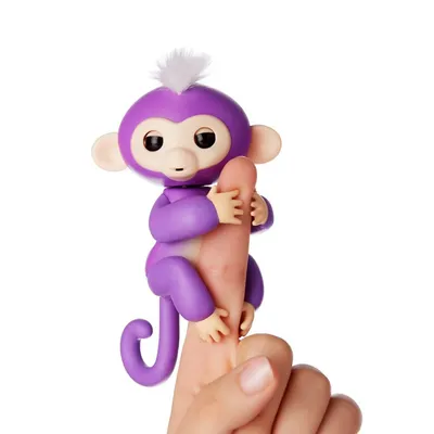 Obrázok produktu pre Cenocco hračka na prst Happy Monkey Llila