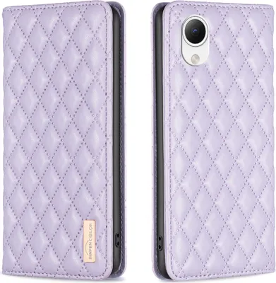 Produktbild von Galaxy A23E Hülle, Elegant Bookstyle Flip Leder Kartenfächer Schutzhülle mit Ständer für Samsung Galaxy A23E Lila