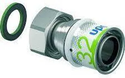 Produktbild von Uponor Verschraubung S-Press PLUS aus Messing, verzinnt 32mmx1 1/4 IG