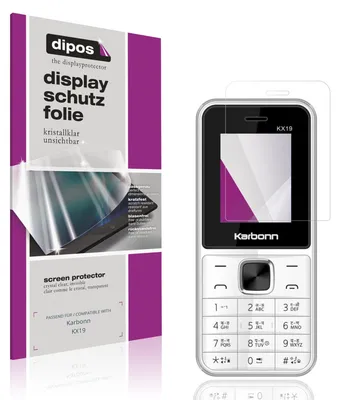 Produktbild von 4x Schutzfolie für Karbonn KX19 klar Displayschutzfolie Folie Display Schutz dipos