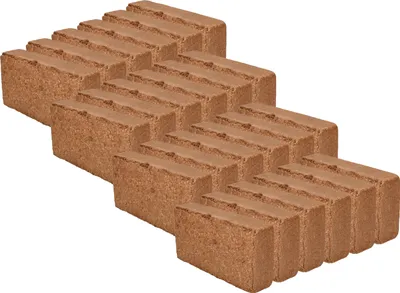 Produktbild von KOTARBAU® Natürlich & Torffrei Kokoserde Kokoseinstreu 24 x 650 g - 168 Liter Blumenerde aus Kokosfaser