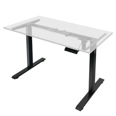 Zdjęcie produktu dla Stelaż biurka regulowany elektrycznie Furvero 1-silnikowy 140x60 cm czarny