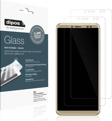 Produktbild von 2x Schutzfolie für WALTON Primo S6 infinity - Anti-Shock 9H Folie dipos Glass Kunststoffglas