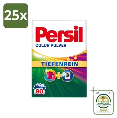Produktbild von 25 x Persil Color Waschmittel Pulver für bunte Wäsche - Vorratspackung - 25 Stücke