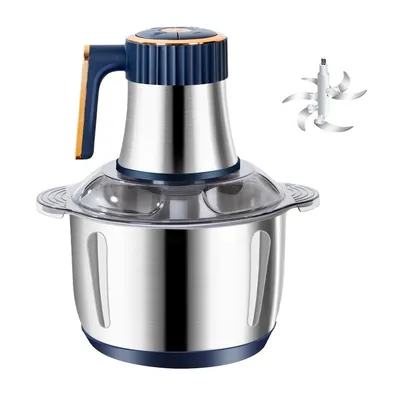 Produktbild von Elektrischer Fleischwolf 500W 5L – Mini Meat Grinder 5 Geschwindigkeiten | Edelstahlklingen für Hackfleisch & Babykost