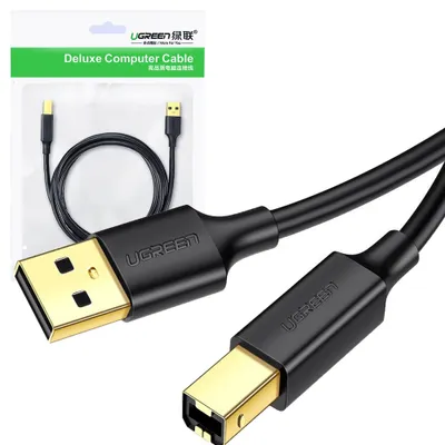 Zdjęcie produktu dla Ugreen US135, 1,5 m, USB A, USB B, USB 2.0, 0,48 Gbit/s, Czarny