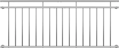 Immagine prodotto di MONZANA® Balcone Francese in Acciaio Inox 90x100cm 16 Barre Ringhiera Terrazzo Protezione Anticaduta Finestra Parapetto Inferriate