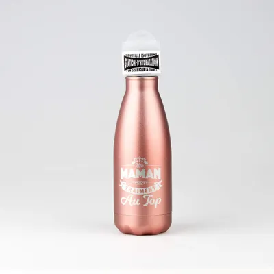 Thermosflasche 350 ml, Edelstahl, Roségold, Schraubverschluss