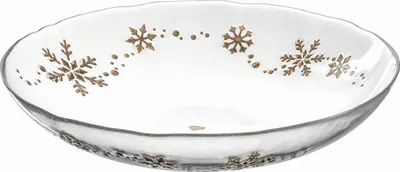Produktbild von LEONARDO Autentico, Servierschüssel, Gold, Transparent, Rund, 320 mm, 320 mm, 65 mm