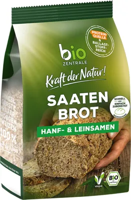 Obrázok produktu pre Ekologická zmes na pečenie chleba so semienkami konopného ľanu 500g