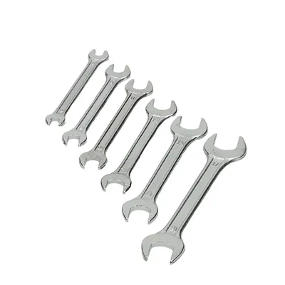 Produktbild von Flachschlüssel, geschmiedet, 6-teiliges Set, 6–17 mm