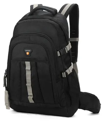 Zdjęcie produktu dla Plecak Aoking Uni Czarny na Zamek Poliester Casual Black B UNICA 37x22x59 cm H970-BLACK