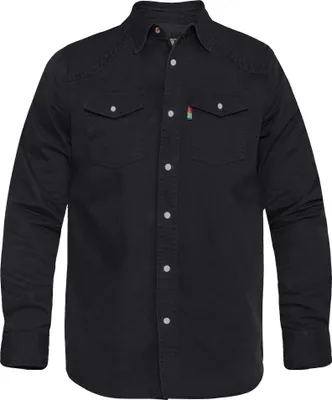 Image de Duke - chemise "D555 Western" pour homme DC103 (XL) (Noir)