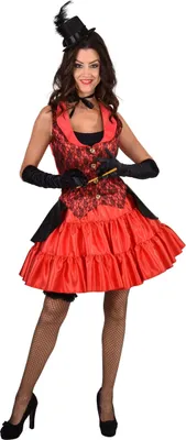 Produktbild von Weste Burlesque rot schwarz, Groesse:L/XL