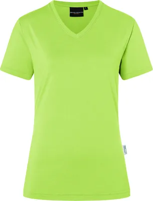 Produktbild von KARLOWSKY Damen T-Shirt CASUAL-FLAIR V-Neck Modern Kiwi S