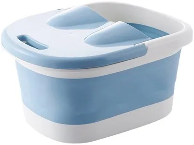 Immagine prodotto di Vasca per pediluvio portatile, bacinella per lavaggio piedi portatile, bacinella in plastica portatile, vasca per pediluvio di grandi dimensioni per adulti, vasca per la cura dei piedi, vasca per pediluvio, spa per i piedi a casa