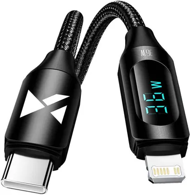 Produktbild von Wozinsky WUCLC2, 2 m, Lightning, USB C, Männlich, Männlich, Schwarz