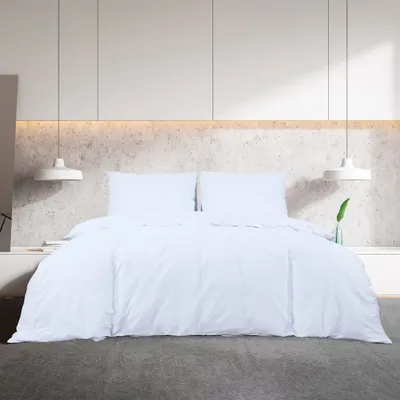 Produktbild von (Design 2026） Bettwäsche-Set Weiß 200x200cm Leichte Mikrofaser - Bettwäschen HOMMIE 456772 - Bettwäschen