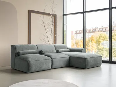Produktbild von MIUFORM Flex Felix - Modulares 3-Sitzer Ecksofa RECHTS - 248x96cm - Olive - Modulsofa Couch
