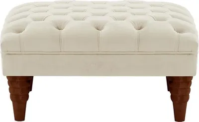 Produktbild von Polsterhocker Chester Max-Velluto 2-dark oak