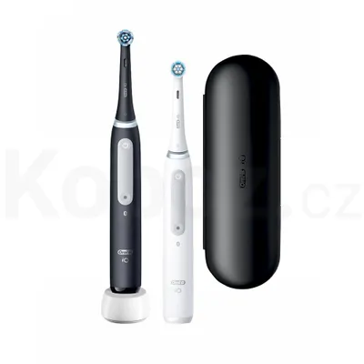 Produktbild von Oral-B iO4 Duo Matt Schwarz/W Elektrische Zahnbürste