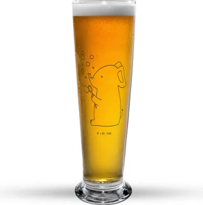 Produktbild von Mr. & Mrs. Panda Trinkglas Elefant Seifenblasen - Transparent - Geschenk, Lustige Sprüche, Dickhäuter, Heimat, Bierbecher, Glasbierglas, Liebesspruch, Bier Glas, Bierglas