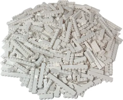 Image de LEGO® Briques à une rangée de briques blanches NOUVEAU  Quantité 100x - Chaque mélange est composé individuellement