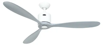 Produktbild von Energiespar Deckenventilator mit Fernbedienung Aeroplan Eco Weiß / Lichtgrau 132 cm