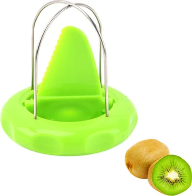 Obrázek produktu pro škrabka na ovoce 2 v 1, nerezový kráječ na kiwi s ergonomickou rukojetí