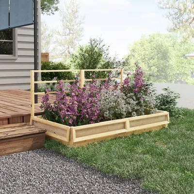 Produktbild von Beeteinfassung für den Garten, Naturholz