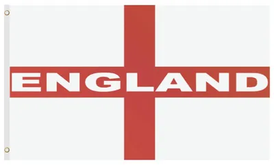 England Flagge 5ft x 3ft mit Messingösen und Text