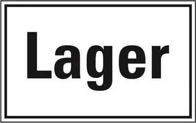 Produktbild von Dreifke® Aufkleber I Türhinweisschild Lager, Folie, selbstklebend, 300x200mm