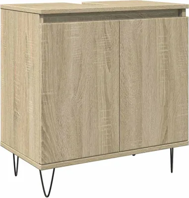 Obrázok produktu pre vidaXL Kúpeľňová skrinka Sonoma Oak 58x33x60 cm Materiál dreva
