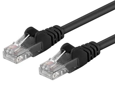 Produktbild von PremiumCord SP6UTP005C, 0,5 m, Cat6, U/UTP (UTP), RJ-45, RJ-45, Schwarz