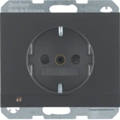 Produktbild von Berker 41097006 Steckdose SCHUKO mit LED-Orientierungslicht anthrazit, matt Berker K.1