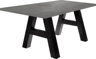 Produktbild von Esszimmertisch Elia 8 160 x 90 x 75 Esstisch Schwarzstahl/Graphit 13312-160