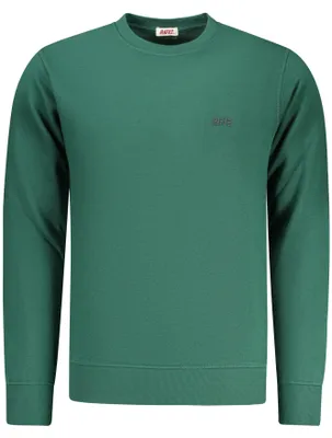Produktbild von Grünes Herren-Sweatshirt ohne Reißverschluss mit Applikation